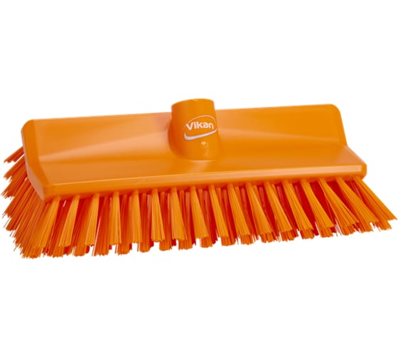 Изображение товара Щетка с изогнутой под углом колодкой Vikan 265 мм, средний ворс, оранжевый цвет 70477
