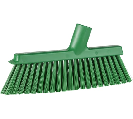 Изображение товара Щетка с наклонным ворсом для подметания пола Vikan 250 мм, средний ворс, зелёный цвет 31032