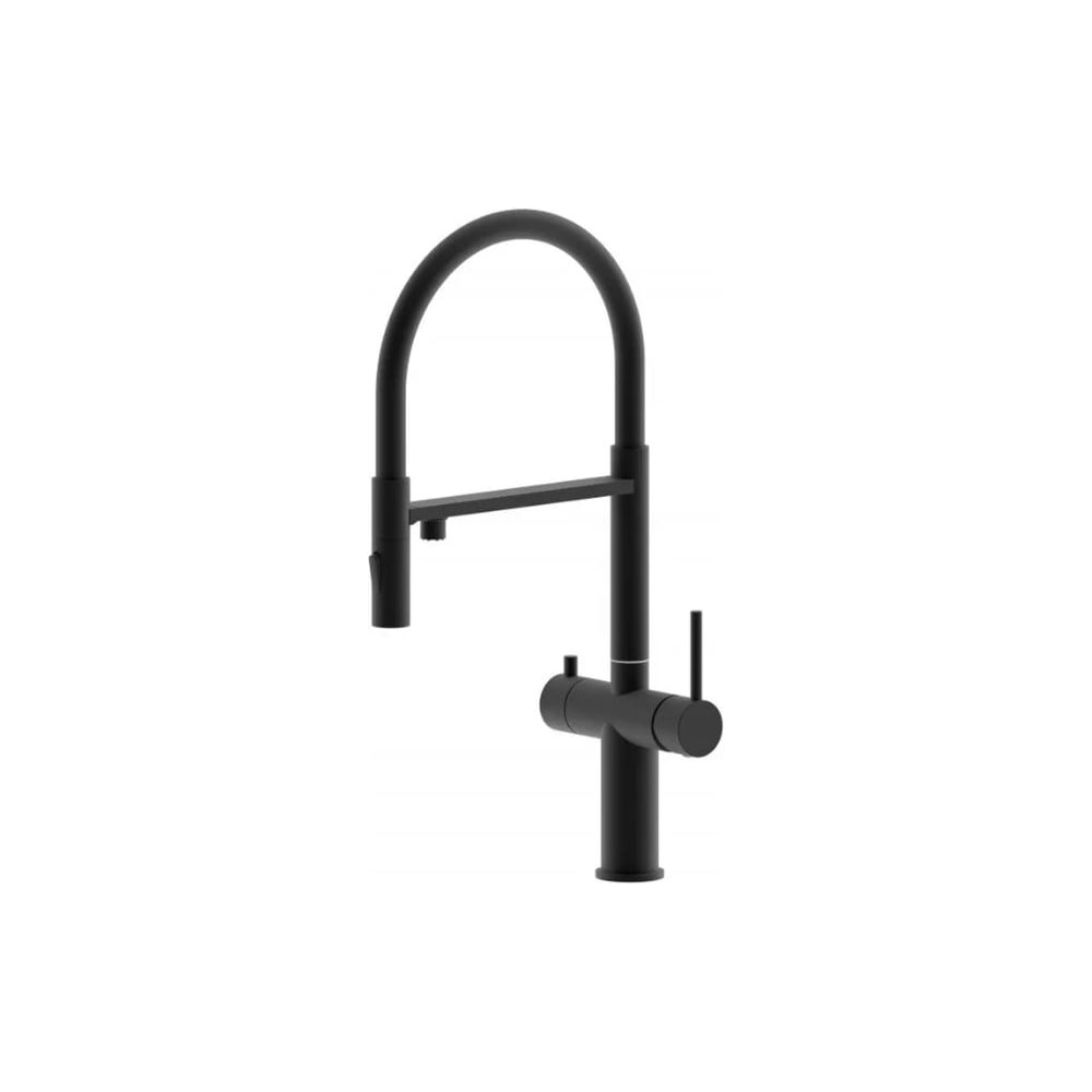 Изображение товара Смеситель для кухни ViEiR V15056-C черный с поворотным изливом