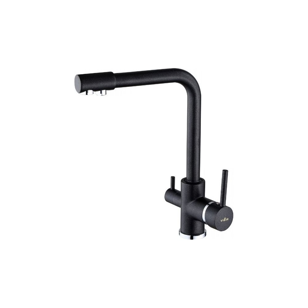 Изображение товара Смеситель ViEiR однорычажный высокий Г-образный антрацит V15002-C2