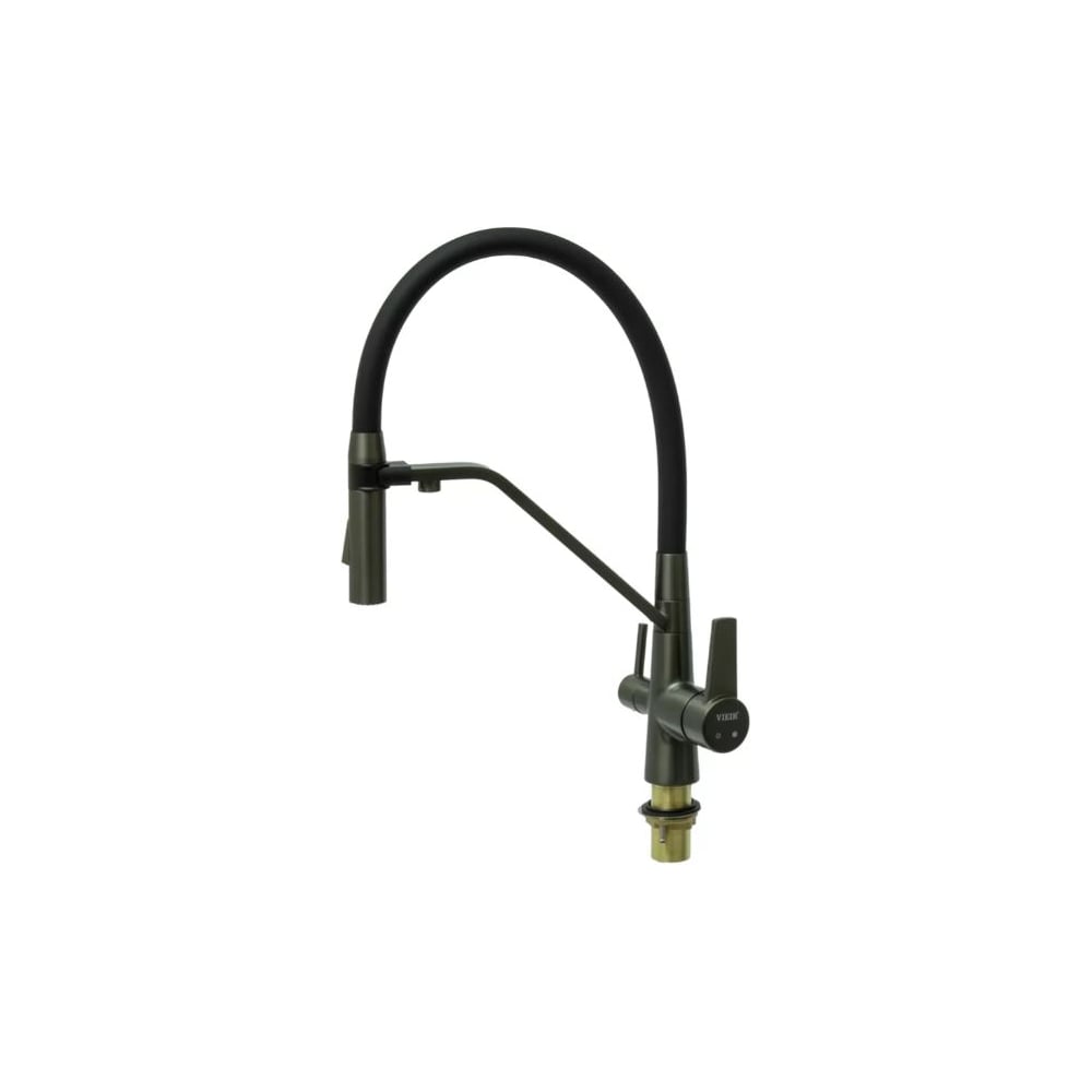 Изображение товара Смеситель для кухни ViEiR с гибким шлангом графит V15007QH-X