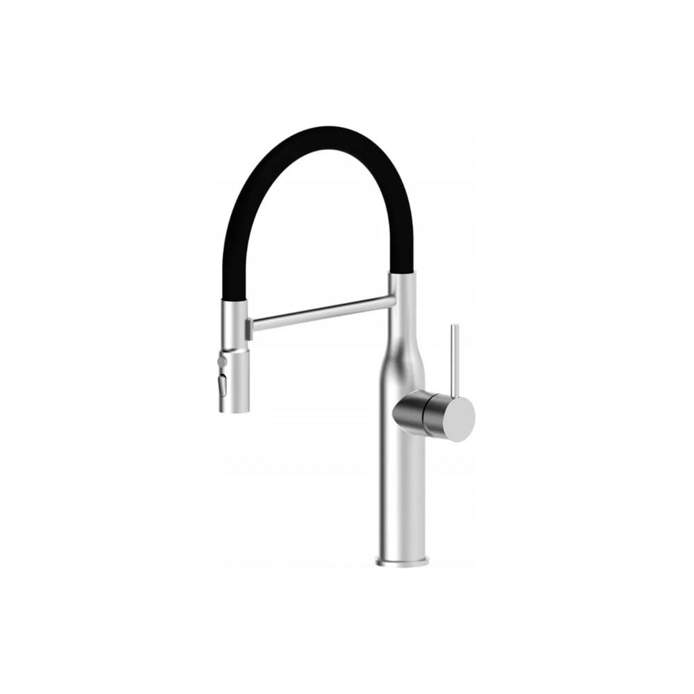 Изображение товара Современный кухонный смеситель ViEiR с гибким магнитным изливом и черным покрытием