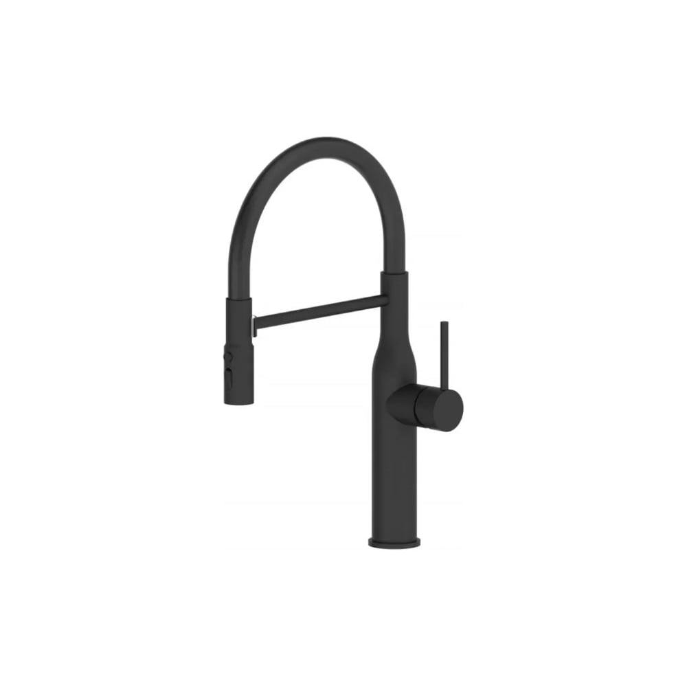 Изображение товара Смеситель для кухни ViEiR с гибким магнитным изливом черный модель V15055-C