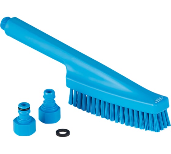 Изображение товара Ручная щетка Vikan с подачей воды, 330 мм, жесткий, синий цвет 70573
