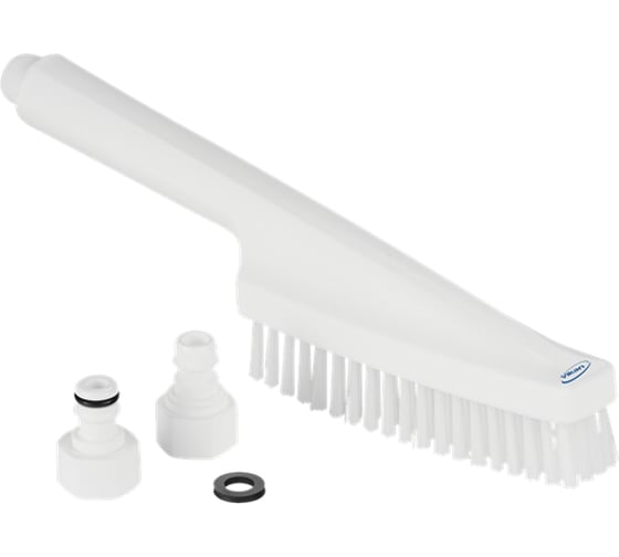 Изображение товара Ручная щетка Vikan с подачей воды, 330 мм, жесткий, белый цвет 70575