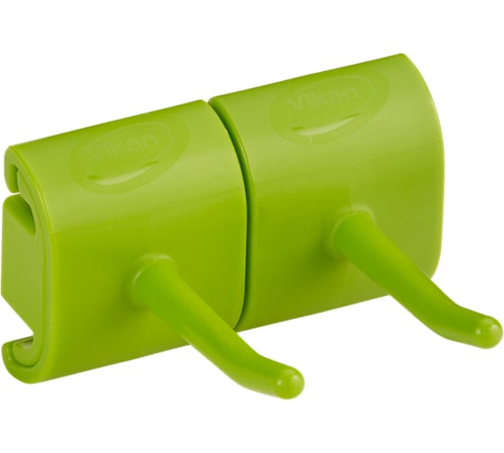 Изображение товара Гигиеничное настенное крепление и двойной крюк Vikan 83 мм, лаймовый 101477