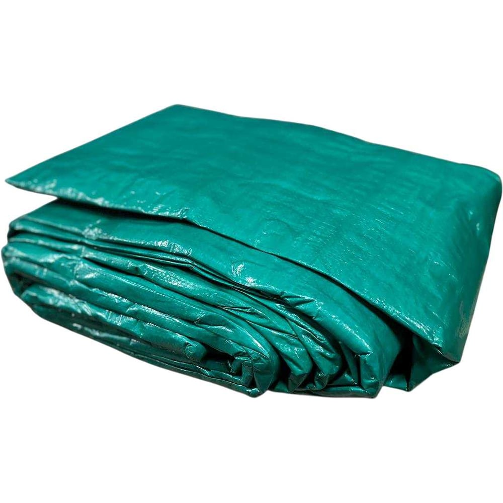 Изображение товара Тент укрывной тарпаулиновый KOMAN 12х20м водонепроницаемый зеленый