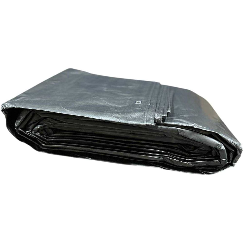 Изображение товара Тент укрывной тарпаулиновый KOMAN 12х20м водонепроницаемый серый