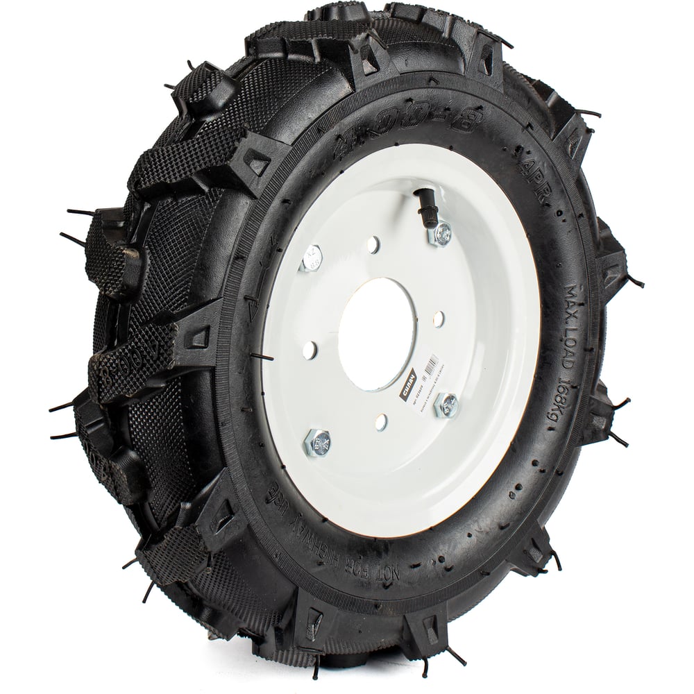 Изображение товара Колесо для мотоблока 4.00-8 елочка диск 4 отверстия