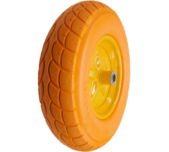 Изображение товара Колесо СИЛАЧ к тачке ПОЛИУРИТАНОВОЕ 4.00-8, 20мм 023677