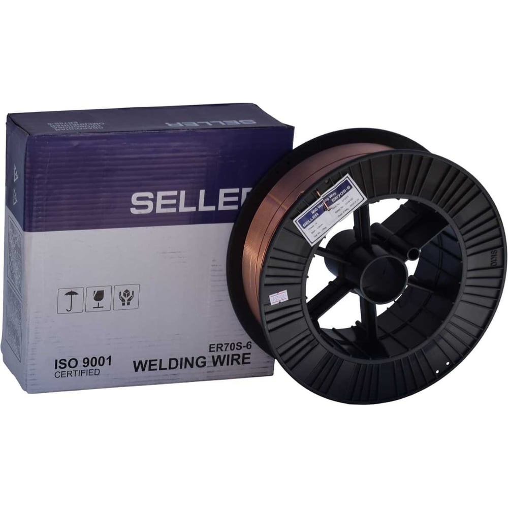 Изображение товара Проволока сварочная SELLER ER 70S-6 1.0 мм D 300 намотка 15 кг S-1-70S6-10-300 Изображение товара Проволока сварочная SELLER ER 70S-6 1.0 мм D 300 намотка 15 кг S-1-70S6-10-300