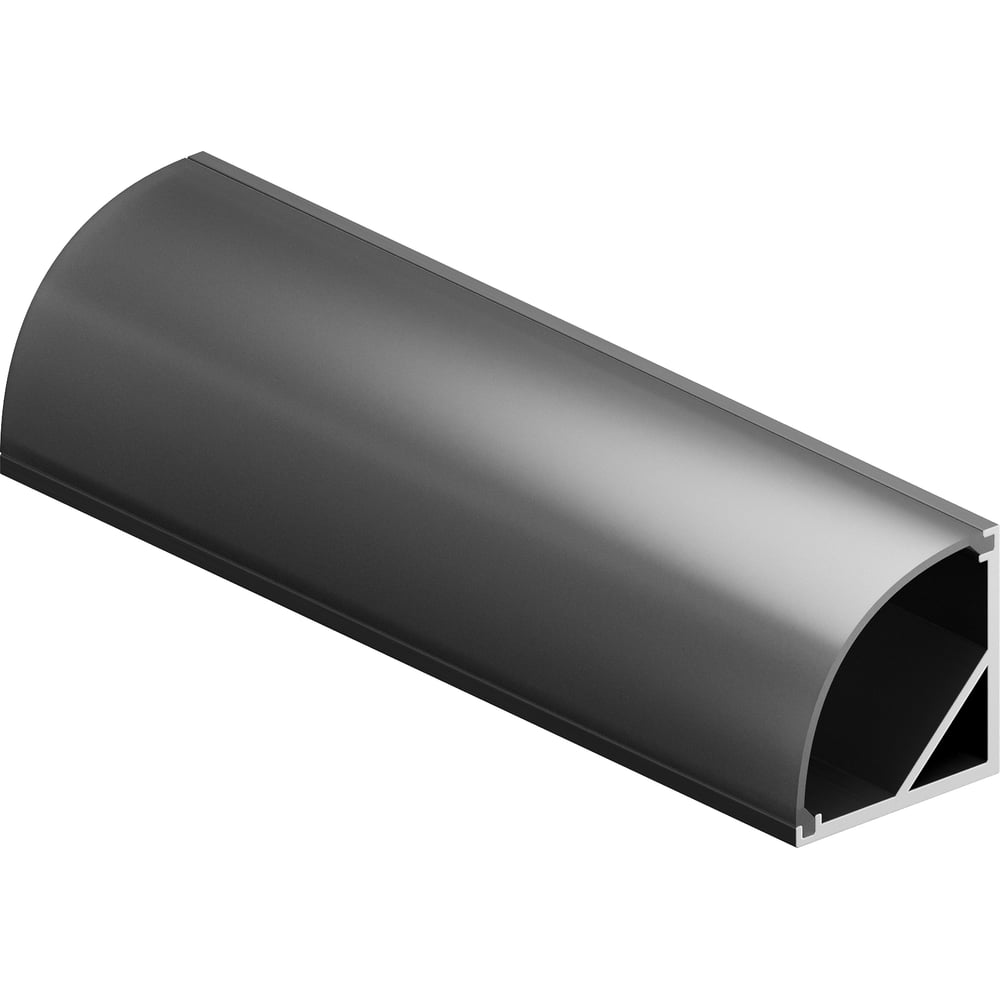 Изображение товара Алюминиевый профиль для светодиодной ленты угловой 2 м Geniled черный
