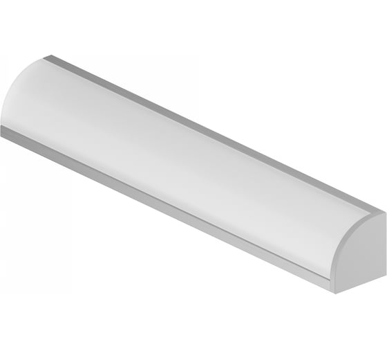 Изображение товара Комплект профиля для светодиодной ленты Geniled угловой 10x10x2000 М12 с заглушками и полукруглым рассеивателем (4шт) 12385_ch_4