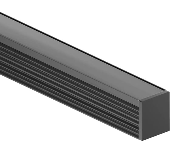 Изображение товара Алюминиевый профиль для светодиодной ленты накладной Geniled 2 метра 4шт черный 12384b_ch_4