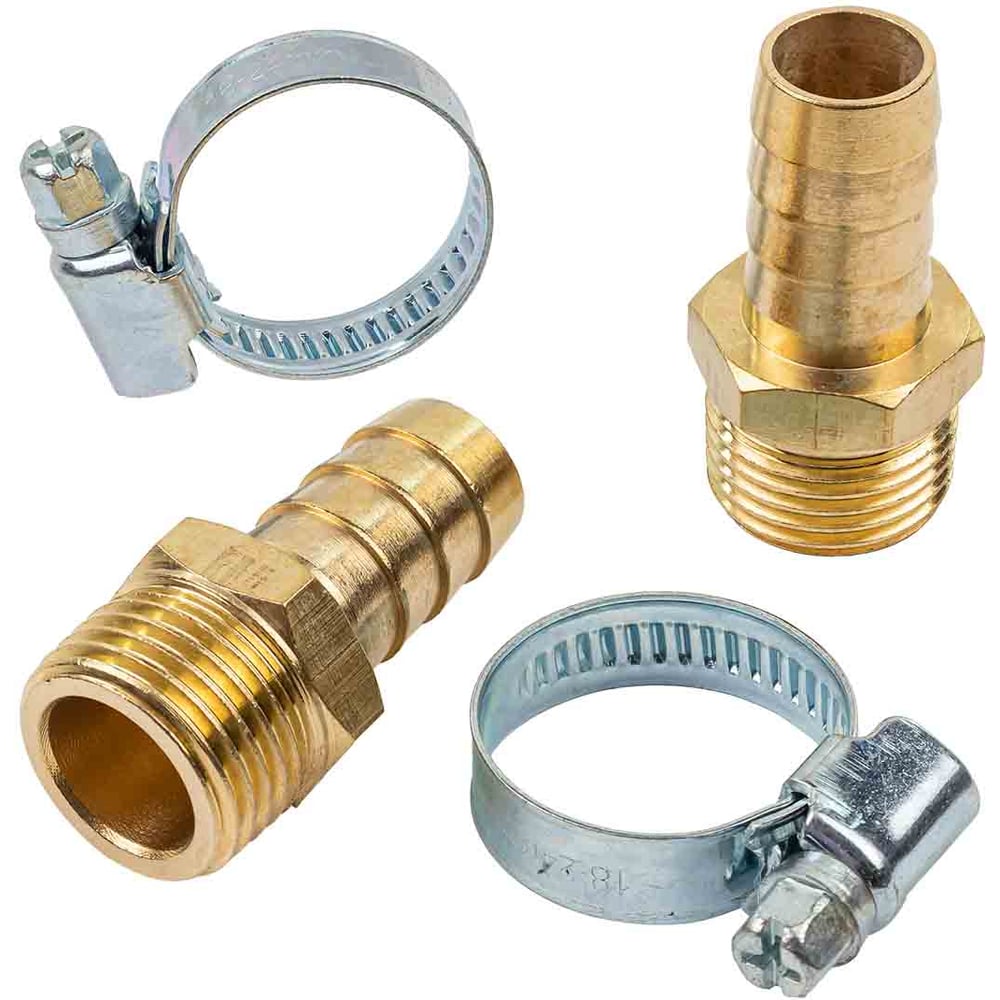 Изображение товара Штуцер пневматический Rockforce наружная резьба 1/2 14 мм RF-MH08/10