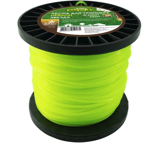 Изображение товара Леска Polyagro для триммера Gold звезда 3.0мм, 240м 7704398