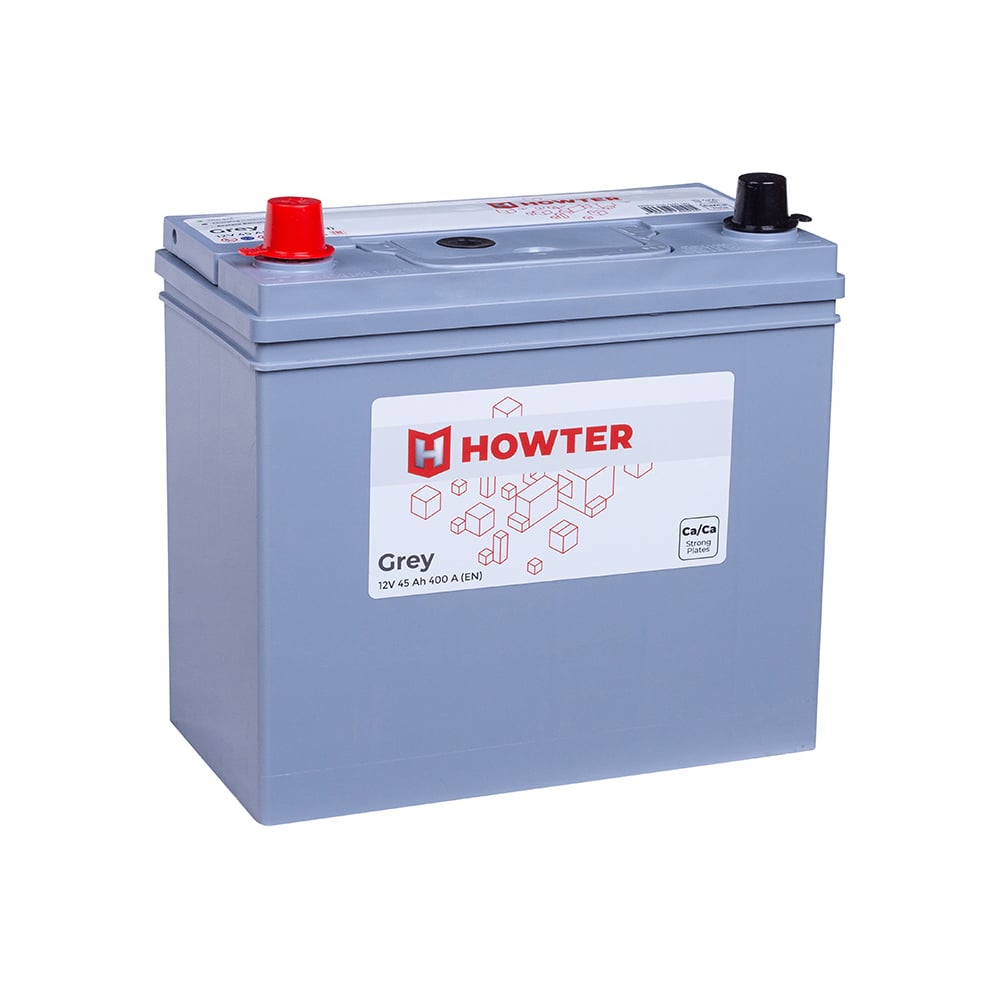 Изображение товара Аккумулятор Howter Grey NS60 45L 400A для автомобиля 12В 45 А*ч