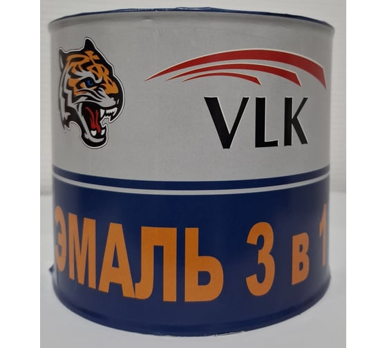 Изображение товара Эмаль 3в1 Volakom RAL 1015 Св. слоновая кость, полуглянцевая, 2кг, 756709