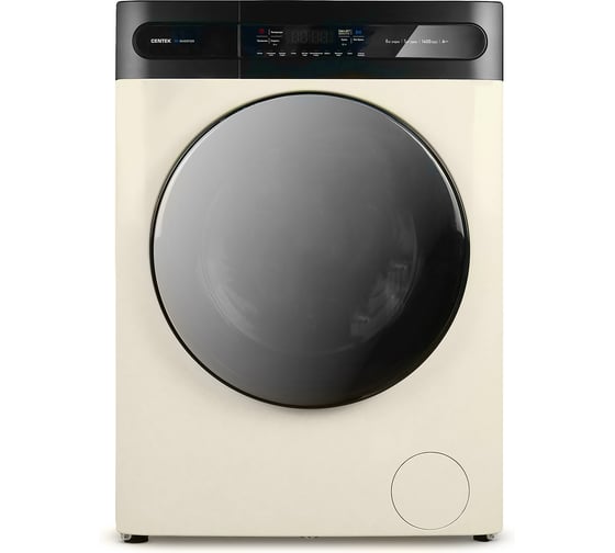 Изображение товара Стиральная машина Centek бежевый, 1400 / 8кг / 52см / 11пр /Дисплей/INVERTER/Сушка 5кг/A+++ CT-1958