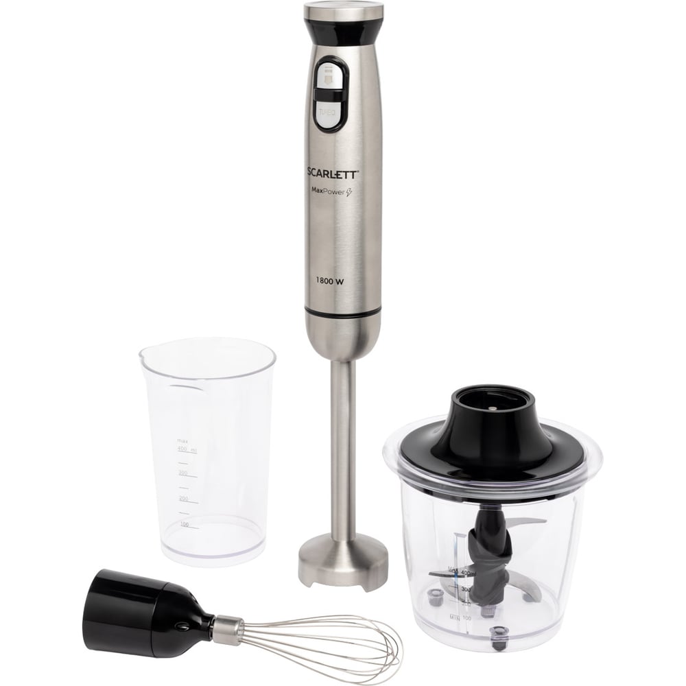 Изображение товара Погружной блендер Scarlett SC-HB42F88 мощностью 1800 Вт нержавеющая сталь