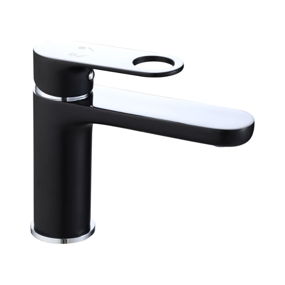 Изображение товара Смеситель ViEiR для раковины однорычажный черный/хром