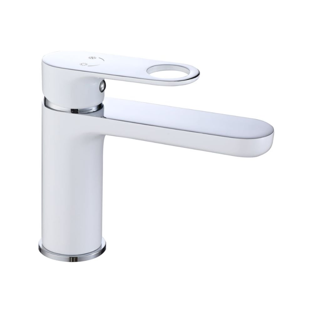 Изображение товара Смеситель ViEiR однорычажный для раковины белый/хром V043511-F