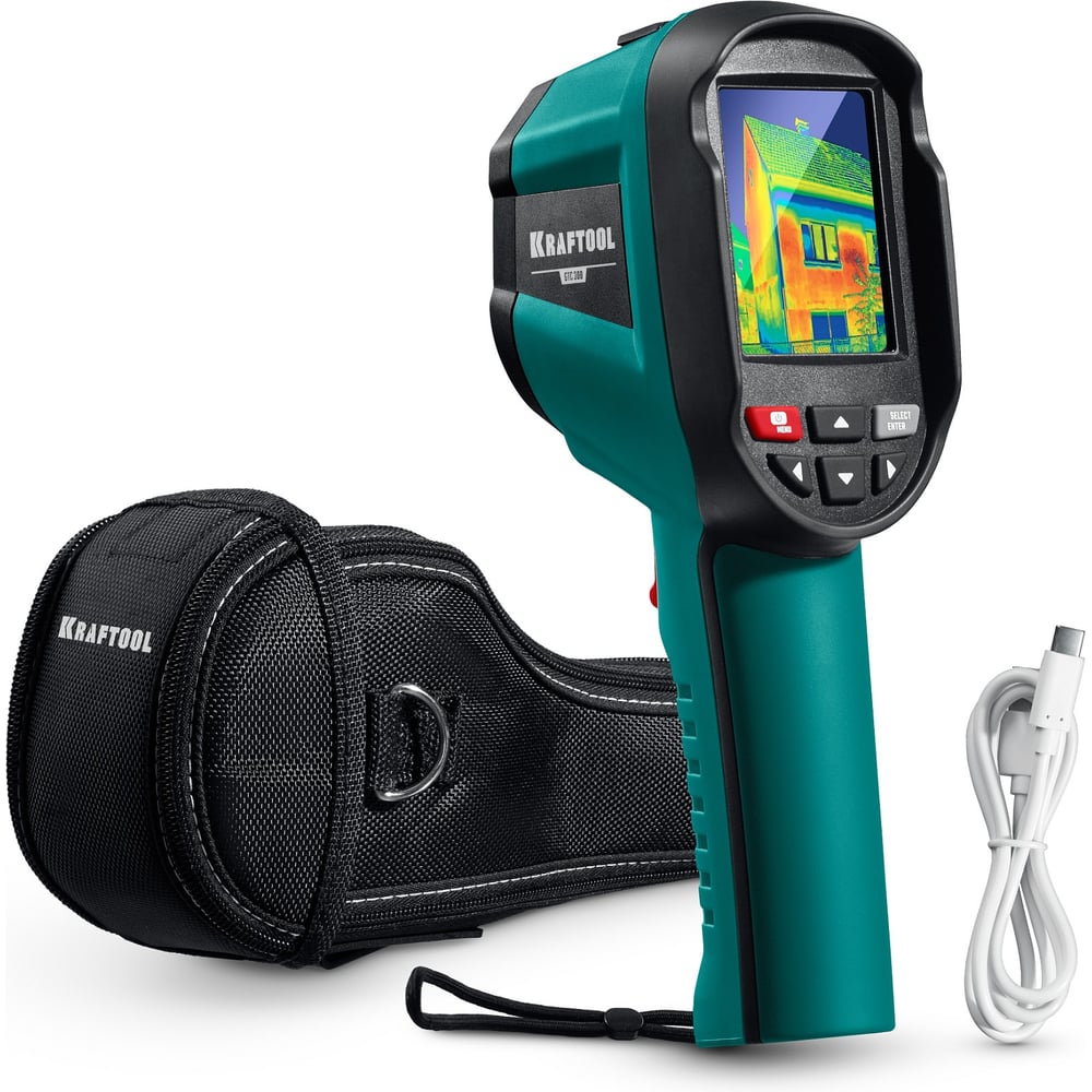 Изображение товара Профессиональный тепловизор KRAFTOOL GTC 300 45752 с инфракрасным зондом