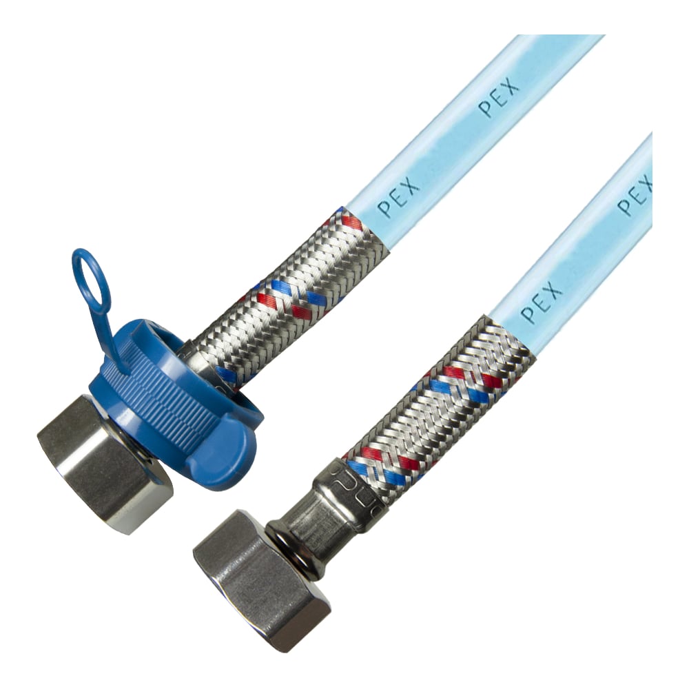 Изображение товара Подводка для воды ONDO PEX-сталь 1/2 г/г 120 см с нержавеющей оплеткой