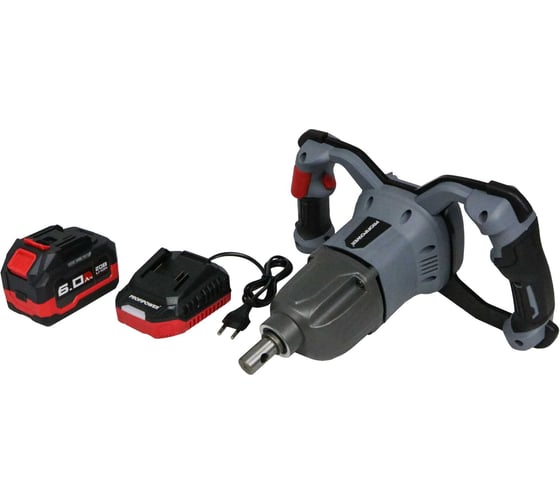 Изображение товара Аккумуляторный бесщеточный бур Profipower AM-20B (20В, 90Нм, Li-ion-1шт, 6.0Ач, З/У, в коробке) E0282