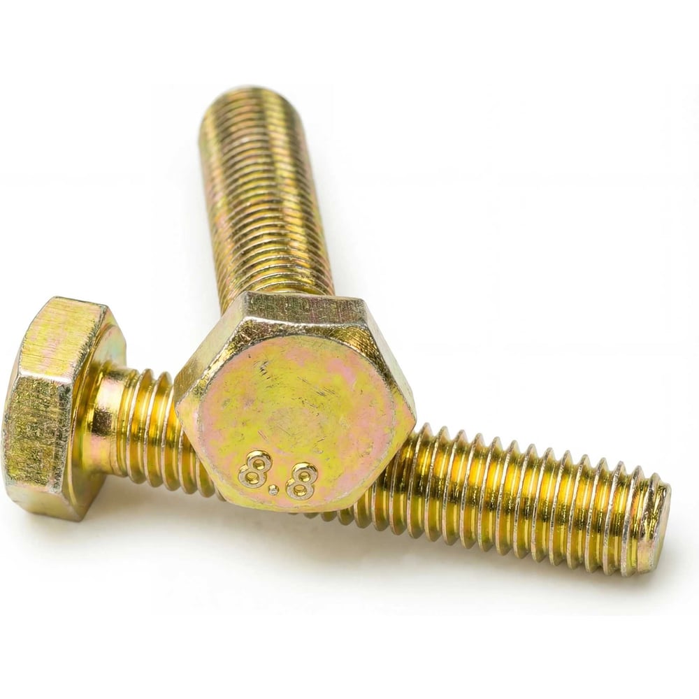 Изображение товара Болт DIN 933 М10х20 8.8 желтый цинк 100 шт