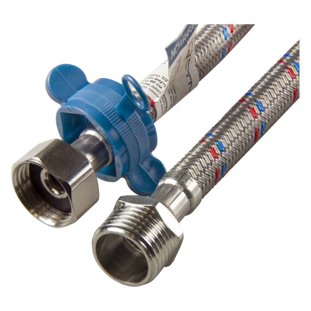 Изображение товара Подводка для воды нейлон 1/2 дюйма 60 см NCWFHM060