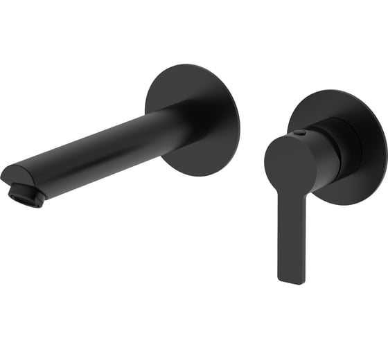 Изображение товара Смеситель для раковины Agger Easy однорычажный, встраиваемый, черный матовый A3172244