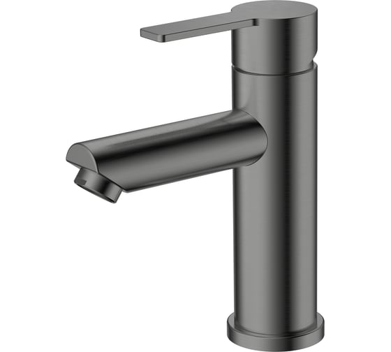 Изображение товара Смеситель для раковины Agger Easy однорычажный, оружейная сталь матовая A3102155