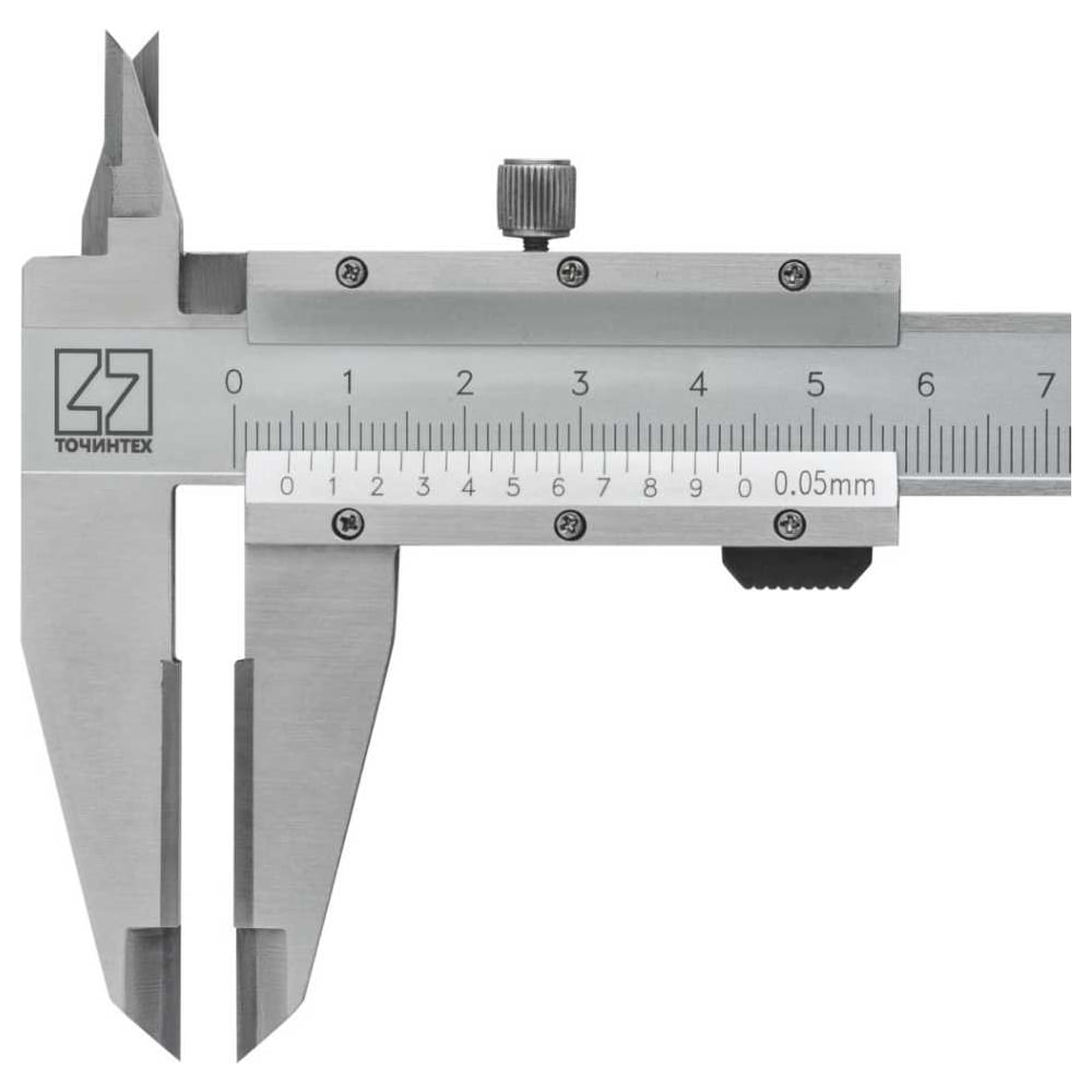 Изображение товара Штангенциркуль ТОЧИНТЕХ ШЦТ-I-200-0,05 профессиональный нониусный нержавеющая сталь