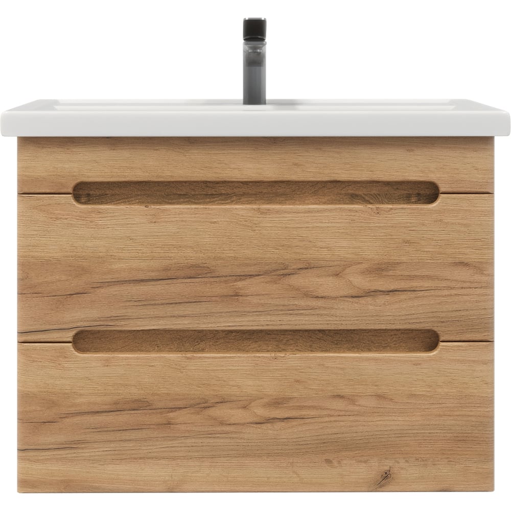 Изображение товара Тумба с раковиной RUVANN AQVI 80 в ванне подвесная Голд крафт