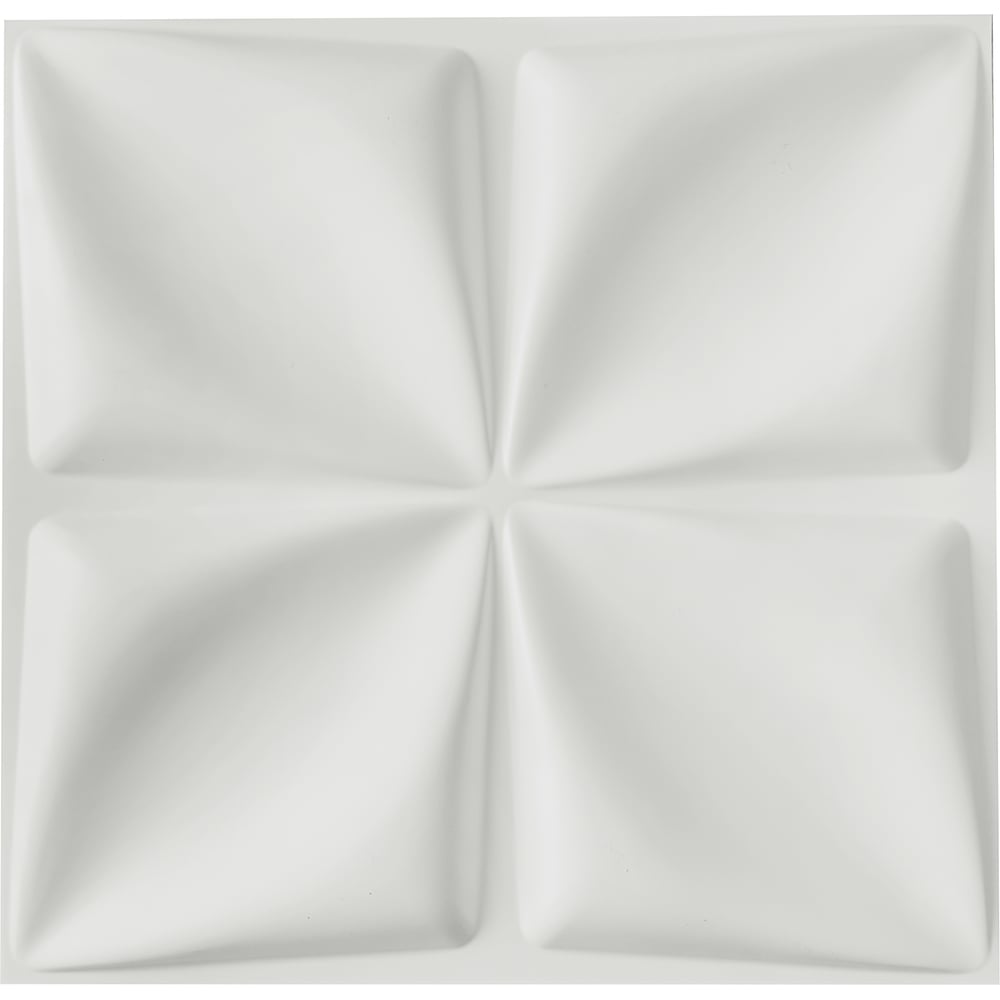 Изображение товара Комплект 3D-панелей LAKO DECOR 50-50 см для стен из ПВХ белых