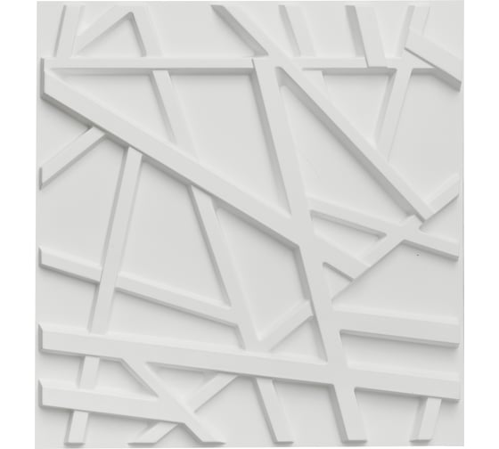 Изображение товара Комплект 3D-панелей LAKO DECOR 50-50 см, 5 шт, 1 мм, белый 202 LKD-PVC50-D134-MEGA5