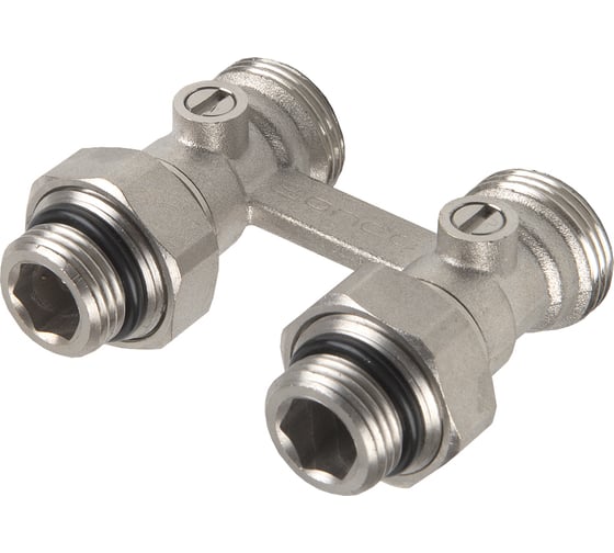 Изображение товара Узел для нижнего прямого подключения ONDO Мультифлекс (Н-образный) с шаровым краном OMULDCBV