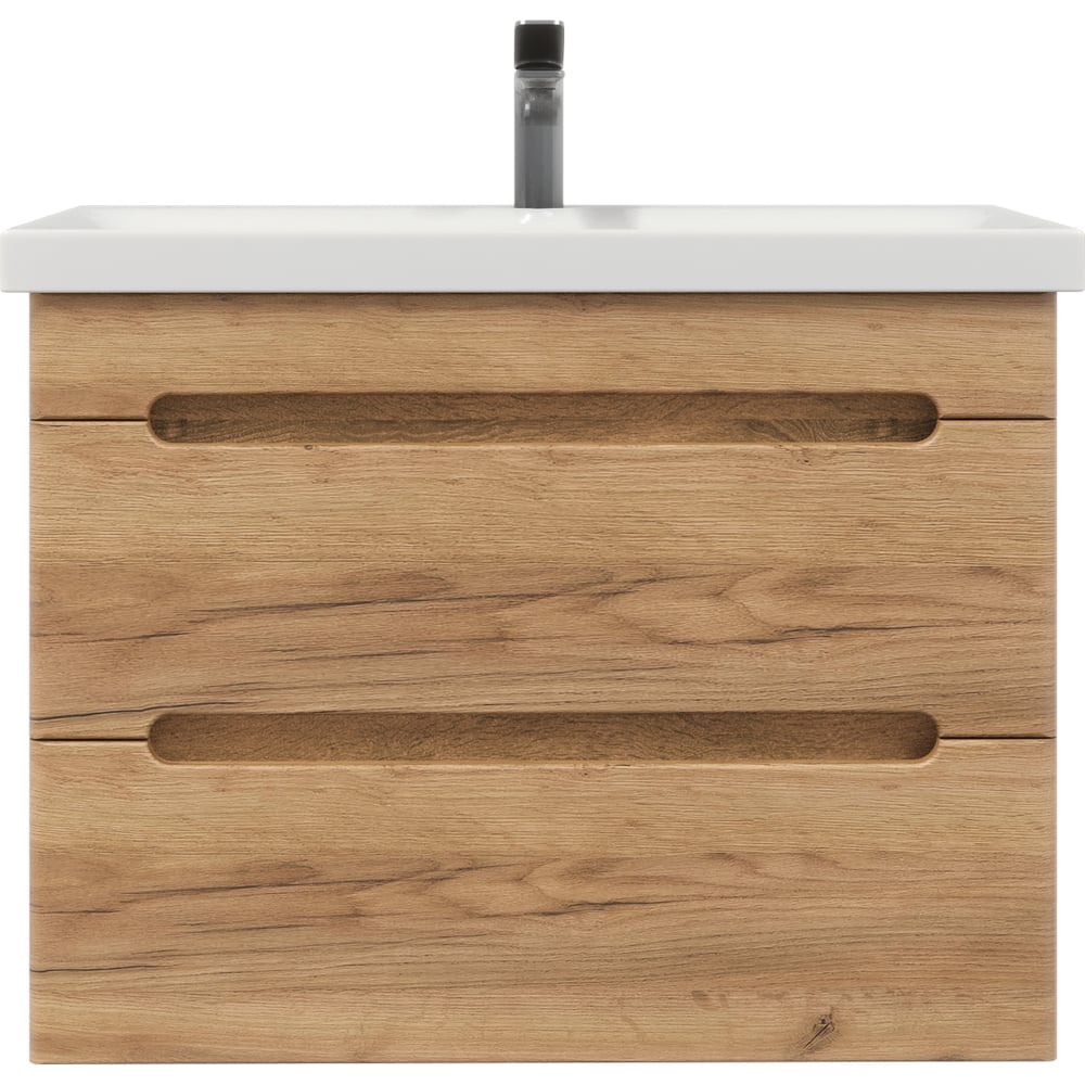 Изображение товара Тумба с раковиной RUVANN AQVI 80 + Moduo 80 современная подвесная модель