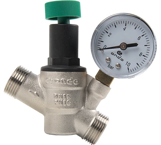 Изображение товара Редуктор давления поршневой ONDO 1/2 с манометром ORDPM012