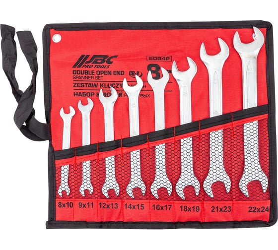 Изображение товара Набор ключей рожковых JBC 8 предметов JBC-5084P(63645)