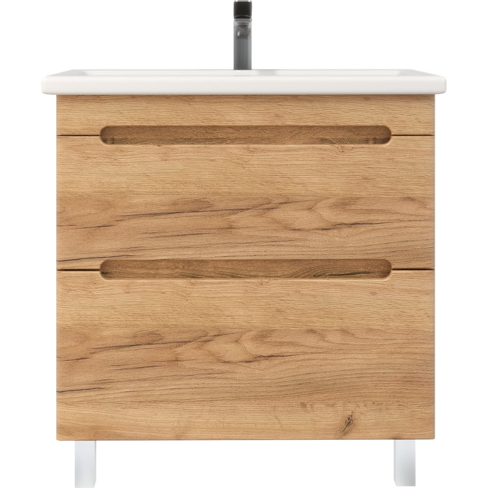 Изображение товара Тумба без раковины RUVANN AQVI 80 в ванную напольная Голд крафт ПВХ