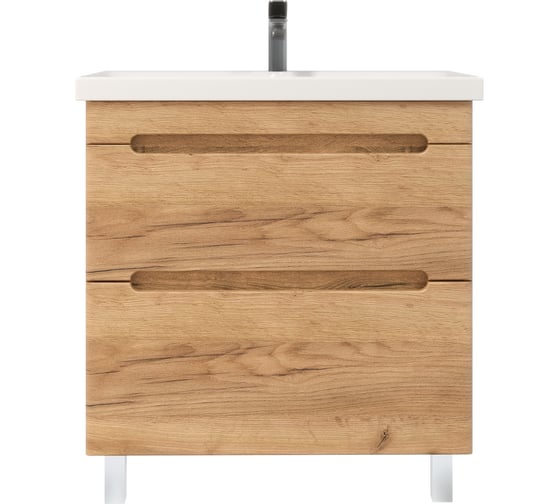 Изображение товара Тумба с раковиной RUVANN AQVI 80 + Moduo 80 в ванную напольная Голд крафт Т.AQVI-GK.П-80Н-KIT-MOD