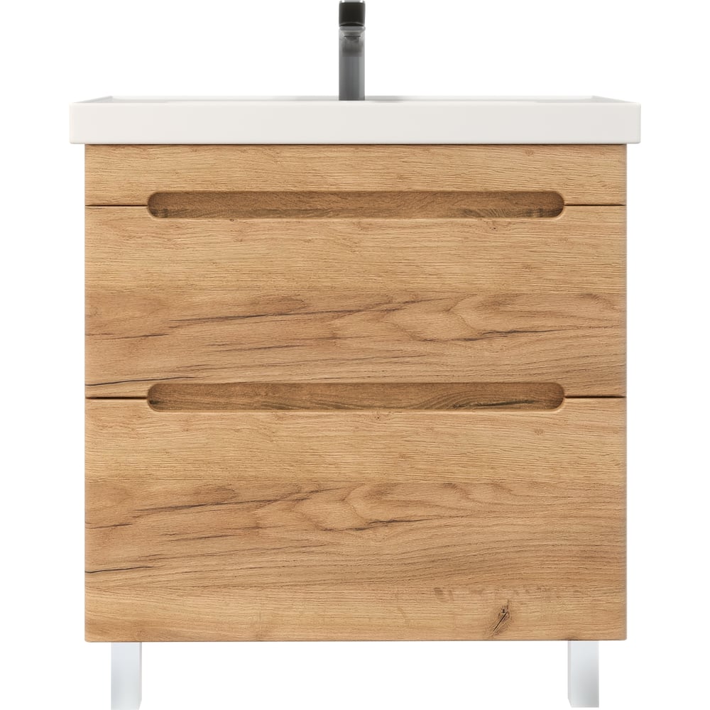 Изображение товара Тумба с раковиной RUVANN AQVI 70 + Грейс 70, современный дизайн, напольная модель