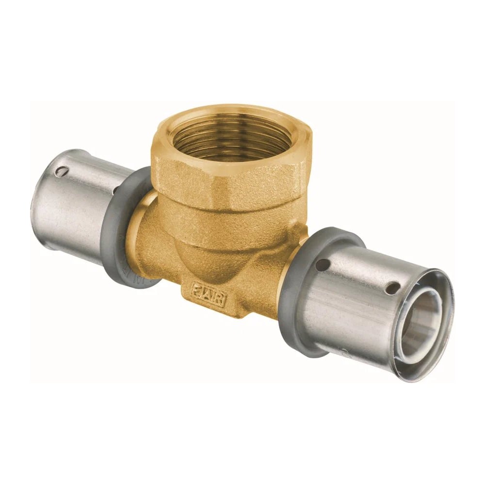 Изображение товара Пресс-тройник FAR 32х3-32х3-26х3 латунь без покрытия для систем водоснабжения