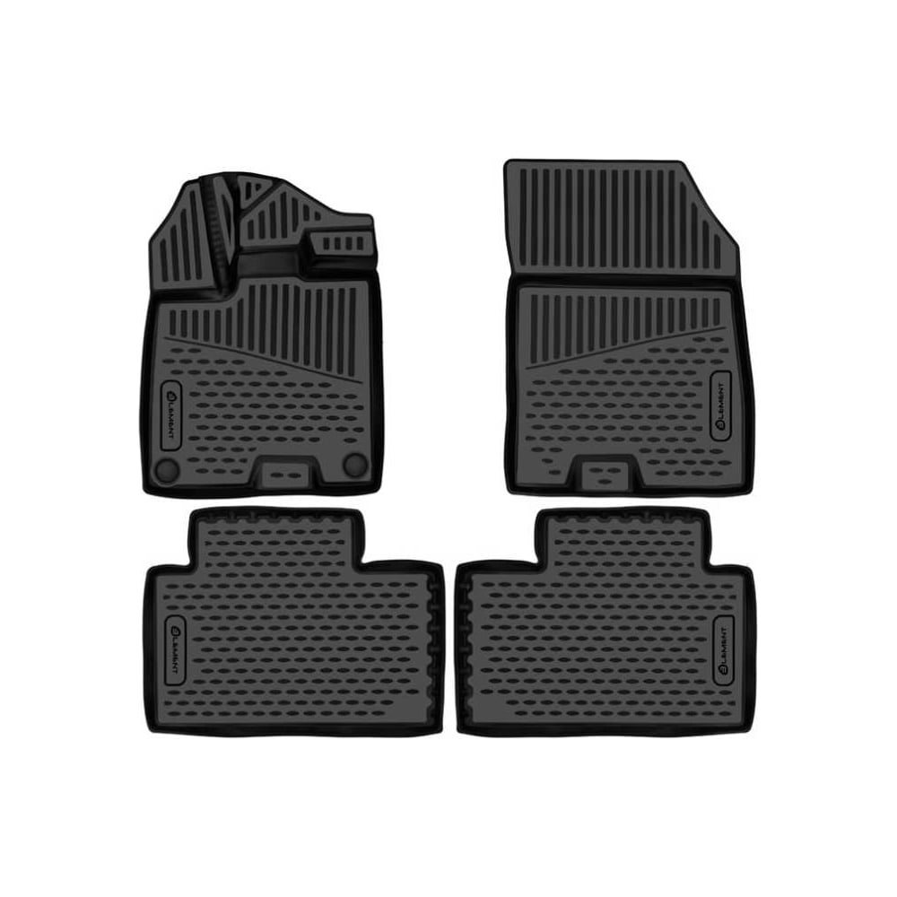 Изображение товара Коврики 3D в салон Element для GAC Trumpchi GS4 Max 2024 4 шт полиуретан черные