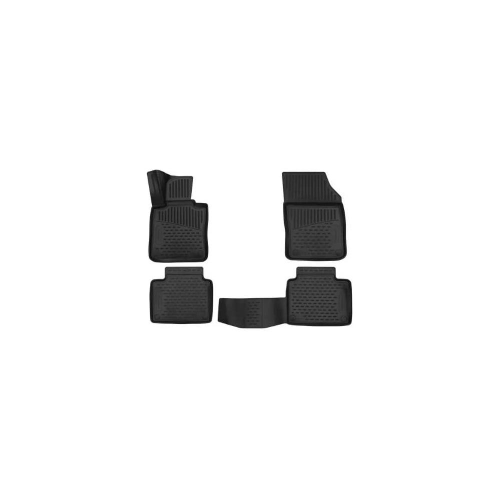 Изображение товара Коврики 3D салонные для Volvo V90 2016+ бежевые полиуретановые с бортиками