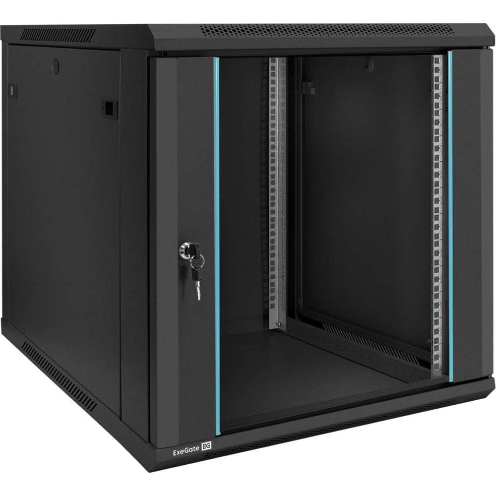 Изображение товара Телекоммуникационный настенный шкаф ExeGate 19 12U 600x600x635 мм черный IP 23