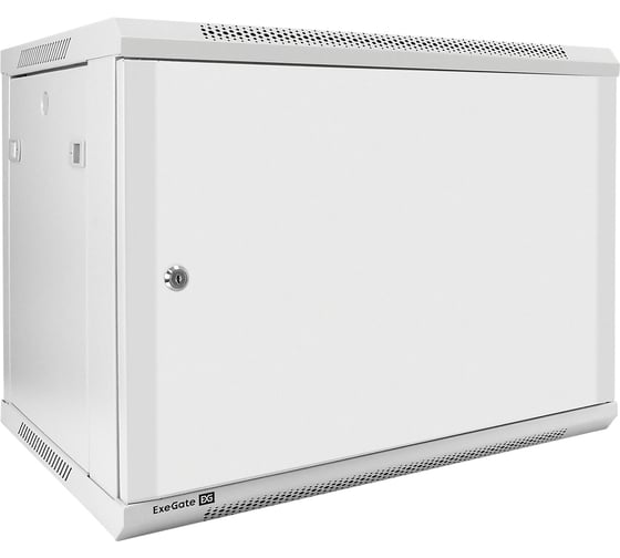 Изображение товара Шкаф телекоммуникационный ExeGate 19 настенный 9U EC-WM-9U.450.M.GREY 19”, 9U, 600x450x500mm ШхГхВ, передняя дверь металл, съемные боковые панели 298613