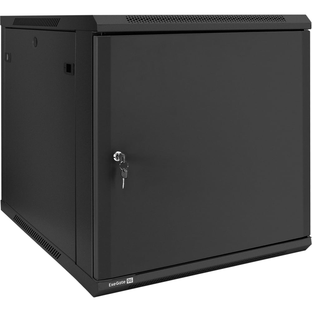Изображение товара Телекоммуникационный настенный шкаф ExeGate 19 12U 600x600x635 мм IP23 черный